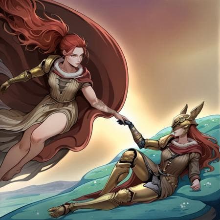 Creation of Adam | Concept/Pose - Pony/IL/Flux