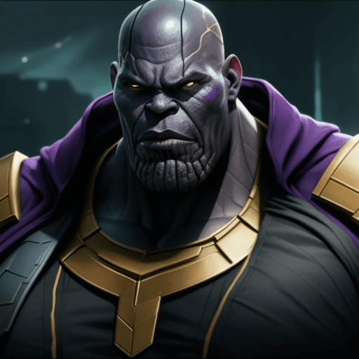 AI generated: Black thanos