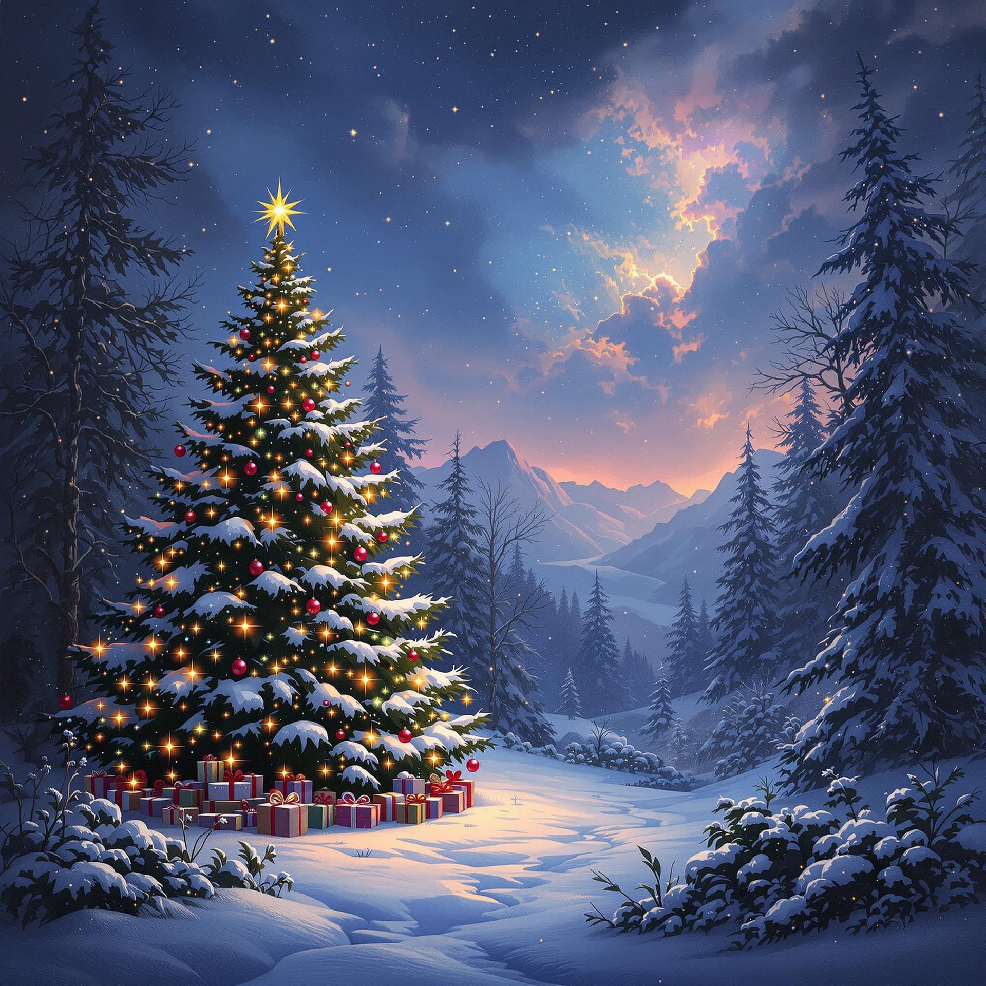 AI generated: before Christmas, waiting for a wonder, beautiful