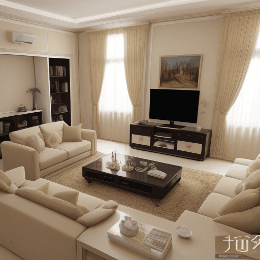 AI generated: photograph, living room to relax my mind and eyes after day so hard in work  be living room big and ...