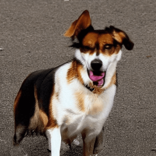 AI generated: caniche toy bailando