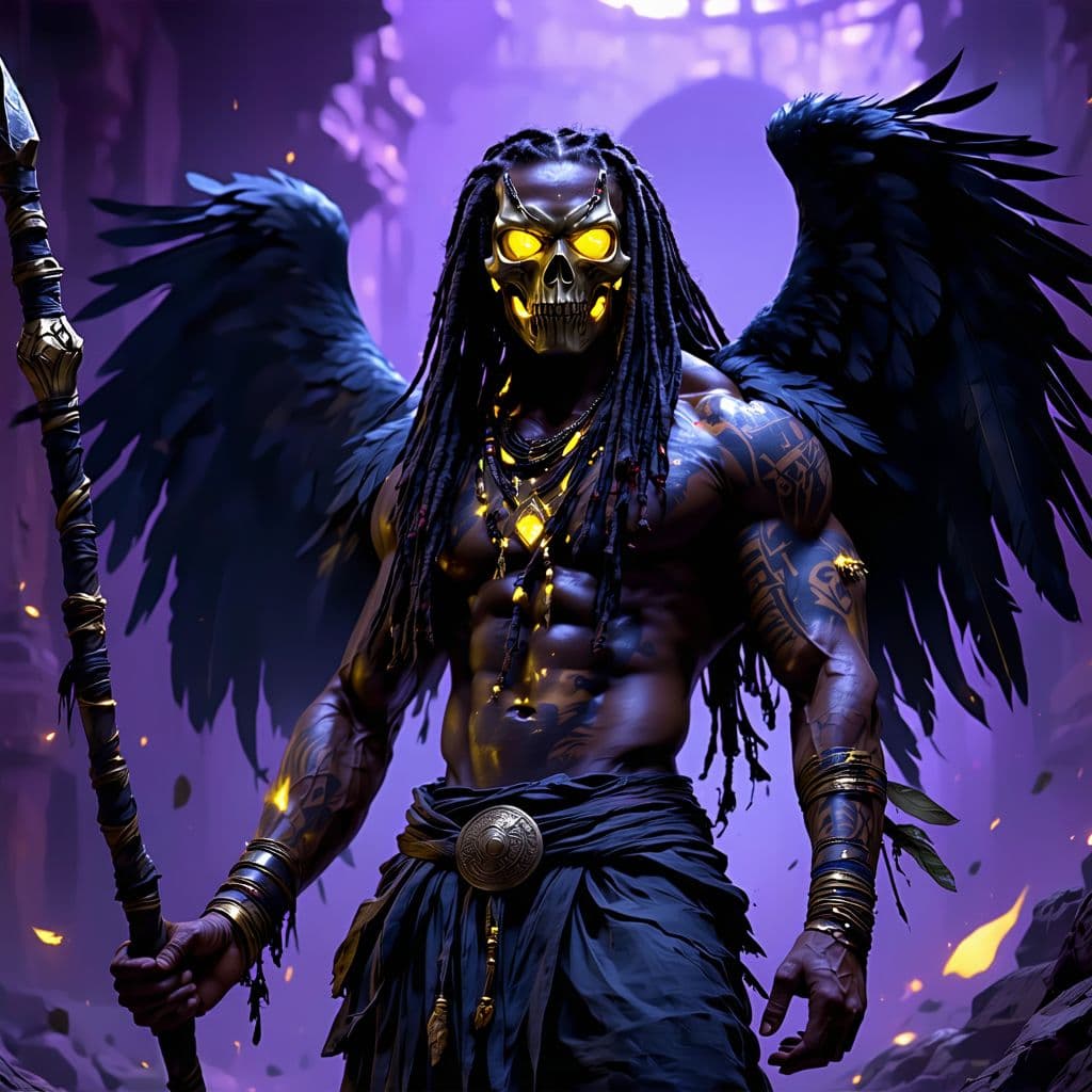 AI generated: (Score_9, score_8_up), score_7_up, score_6_up, featuring a villainous male character with glowing ye...
