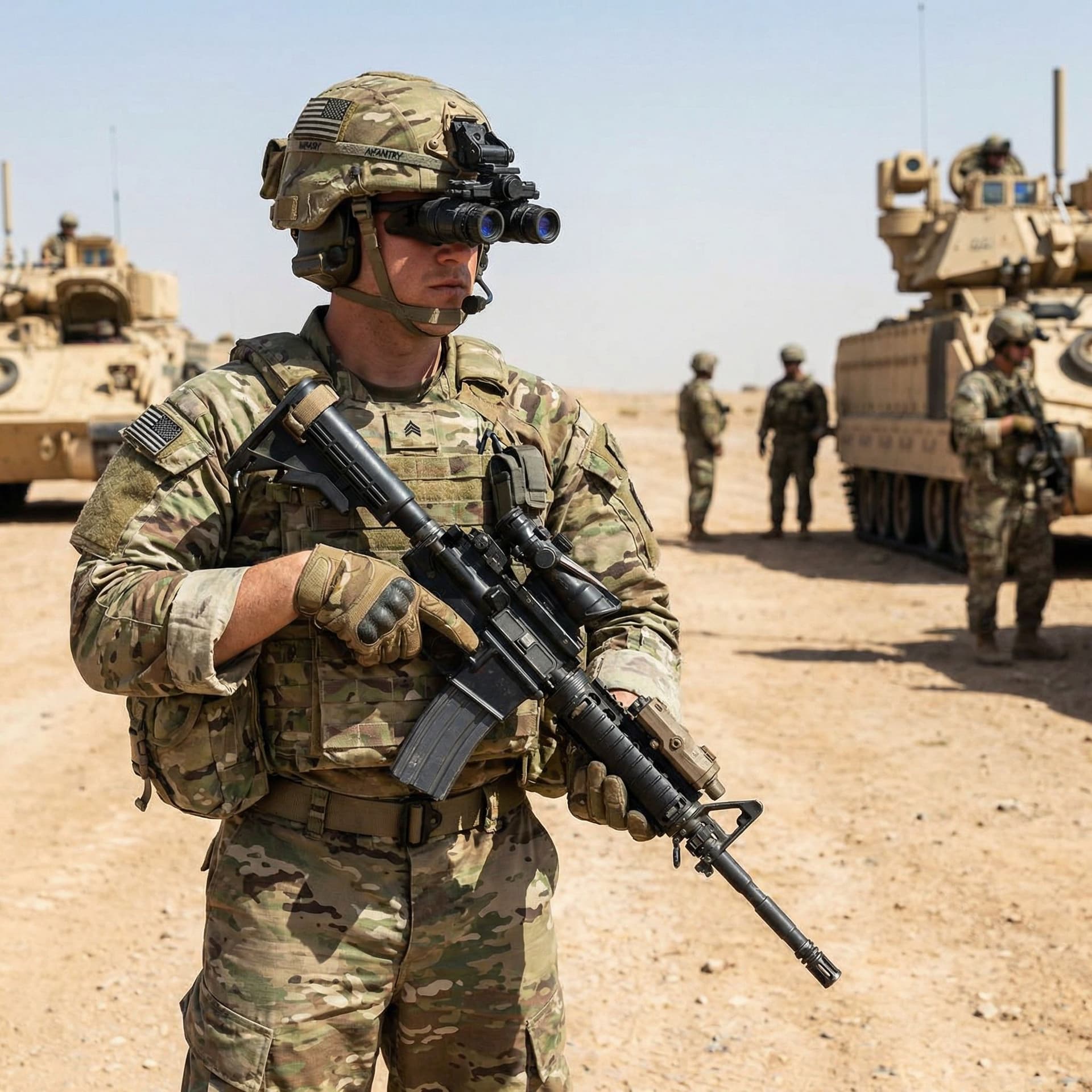 AI generated: a modern soldier