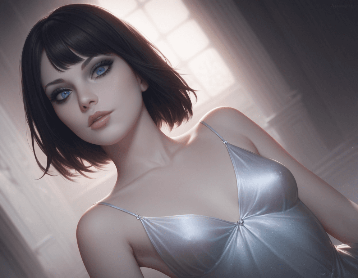 AI generated: score_9, score_8_up, score_7_up, avant garde style, realism, artistic angle, 1girl, sexy pose, pale ...