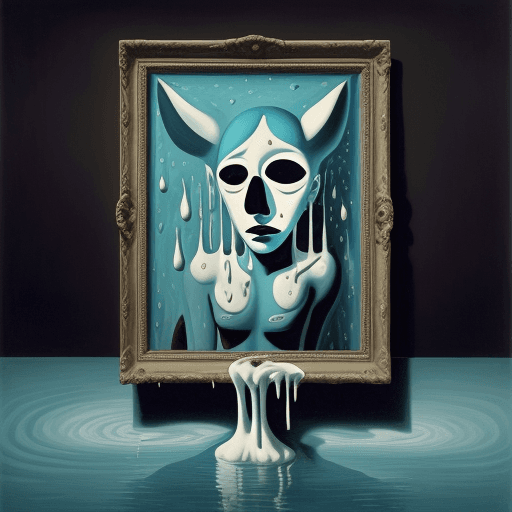 AI generated:  surrealist painting by Pablo Picasso, striking and bizarre images, dripping, melting --q 2 --s 750 ...