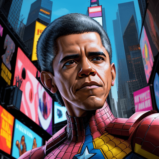 AI generated: Digital art, best quality, hyper detailed, low angle, centered, colorfull, tiny details, disney marv...