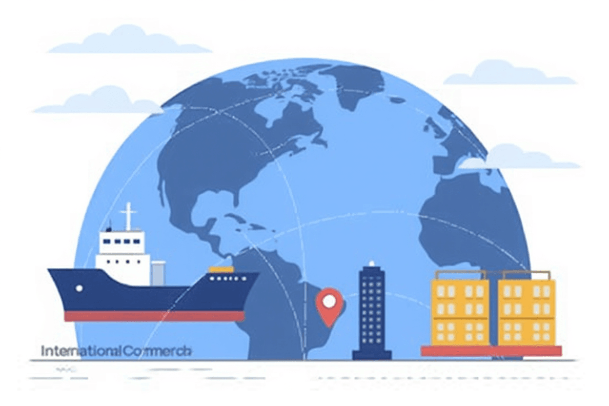 AI generated: generate an image related to international commerce
