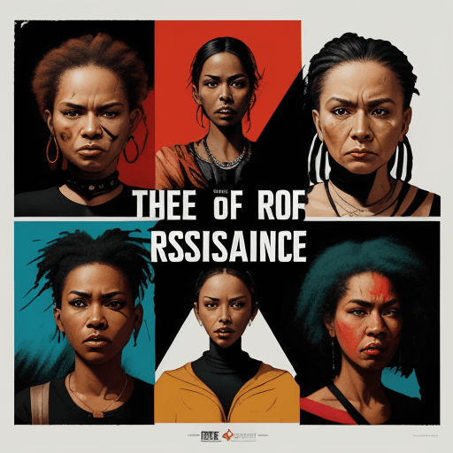 AI generated: A striking movie poster for "The Art of Resistance" features a diverse group of artists and cultural...