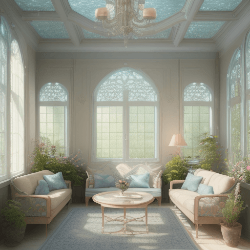AI generated: High resolution photography exterior design, dreamy sunken, small windows wild flower garden, high c...