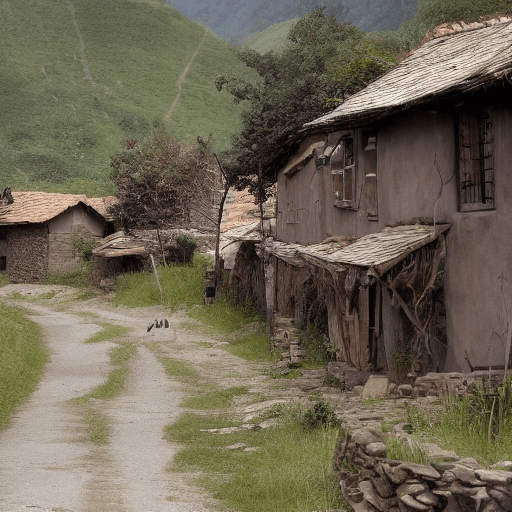 AI generated: village