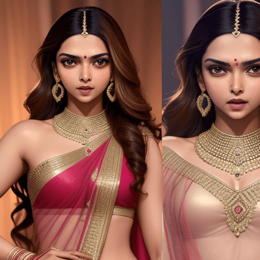 AI generated: Bollywood actress deepika padukone posing