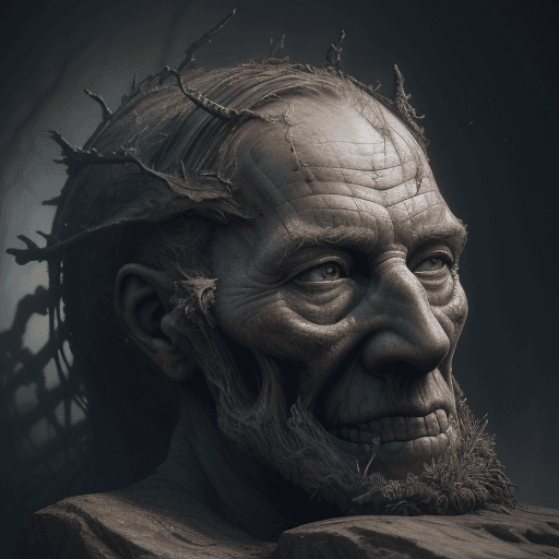 AI generated: hyper realism, highly detailed oil painting of the last resting ancient of days, hyper realistic, ex...