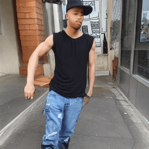 AI generated: a image or rpc_epimnewi on instagram wearing street wear