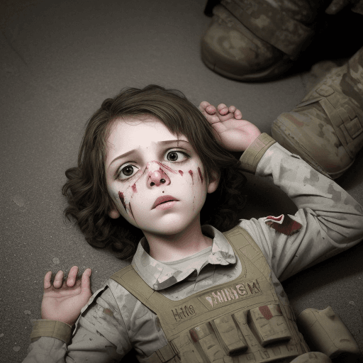 AI generated: preteen school dead in wars 