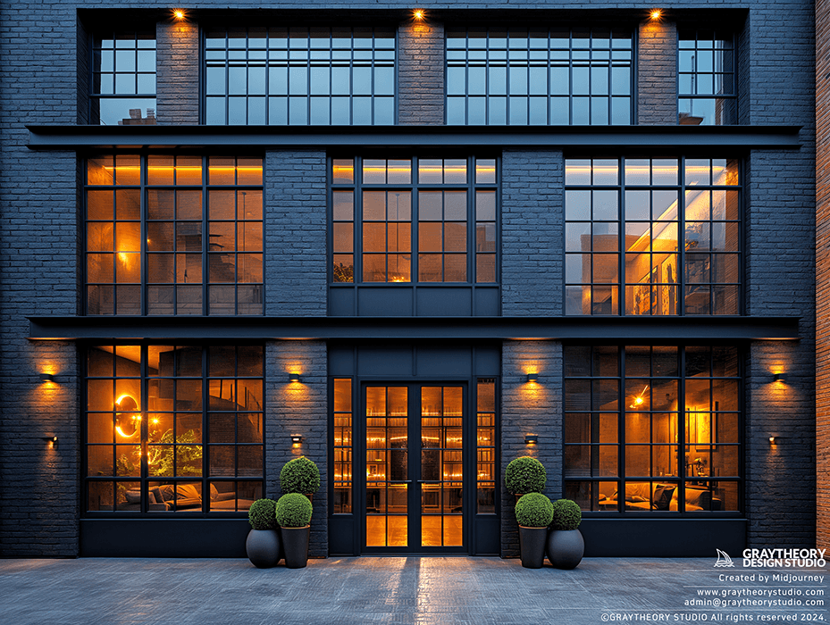 AI generated: facade, front view, realism lights --chaos 2 --ar 4:3 --style raw --stylize 700 --v 6