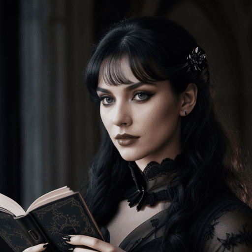 AI generated: cinematic film still (extremely detailed CG unity 8k wallpaper) full body portrait of an enigmatic, ...