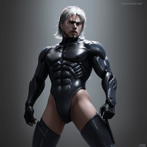 AI generated: Raiden from metal gear soild as a femboy