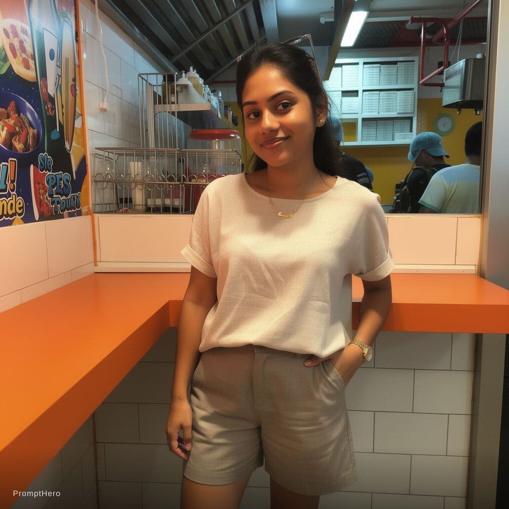 AI generated: Show her in lingerie 