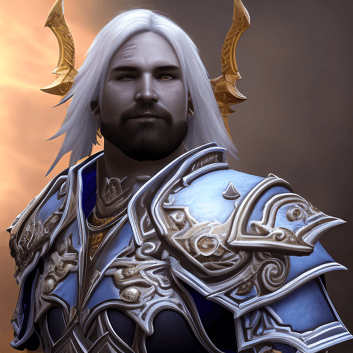 AI generated: ,Create a high-resolution 8k image of a Retribution Paladin from World of Warcraft. The Paladin is c...