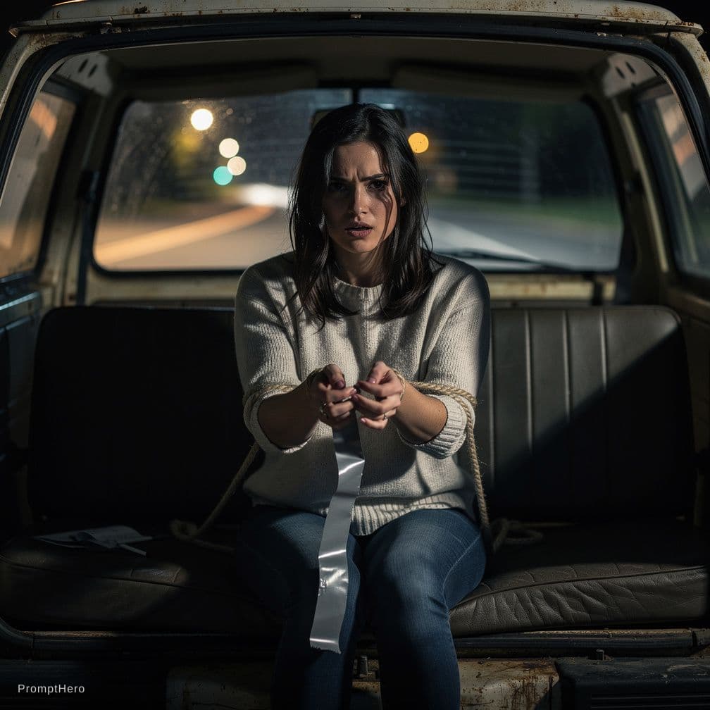 Hero prompt: Kidnapped woman