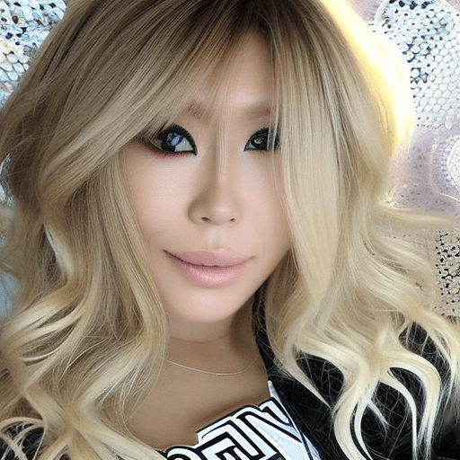 AI generated: Dos chicas gyaru estilo anime , chica gyaru Yamamba morena de pelo blanco y maquillaje exagerado y C...
