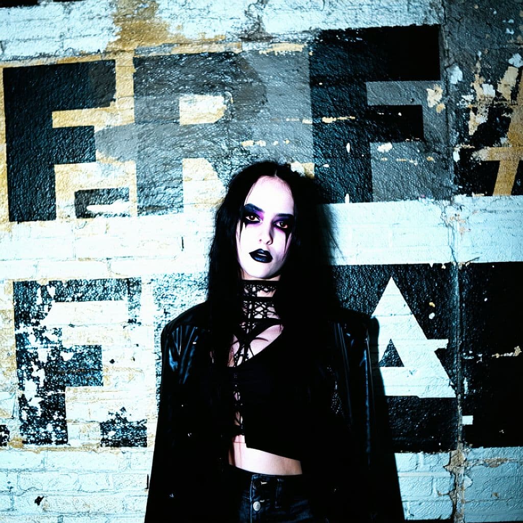 AI generated: Goth rock badn lead by DJ Fra