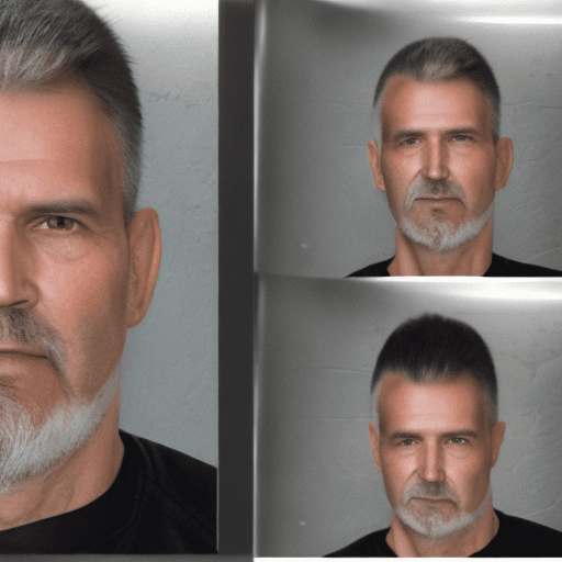 AI generated: generate another image of another inmate. Make sure it is a headshot
