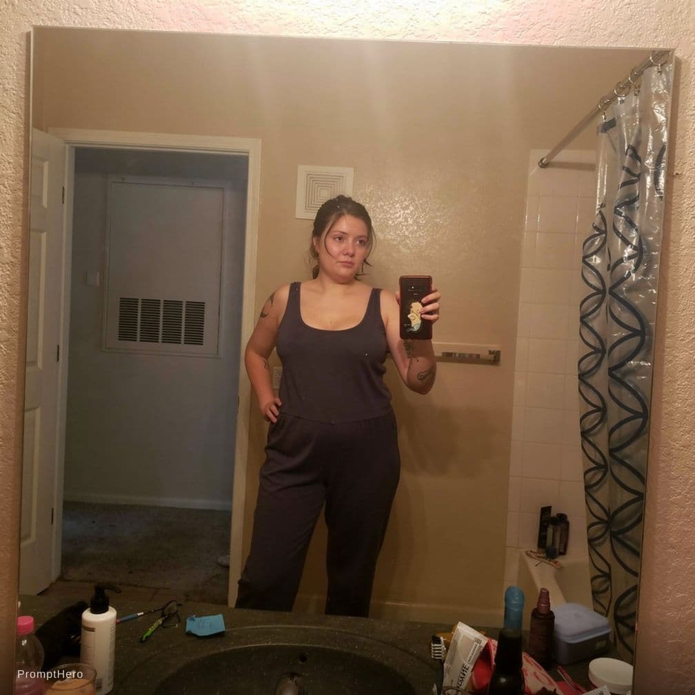 AI generated: Change clothing to single piece of string that covers nothing