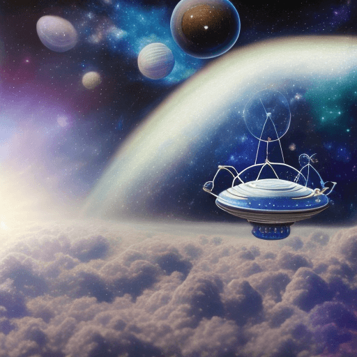 AI generated: high-quality professional photo of an adorable celestial cosmical ASTRO depiction of life in a space...