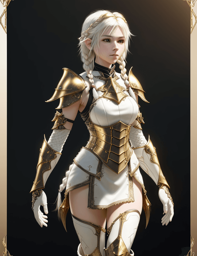 AI generated: (((From face to the waist view::1. 4))), realistic skin texture, front view::1.0, (((Final Fantasy a...