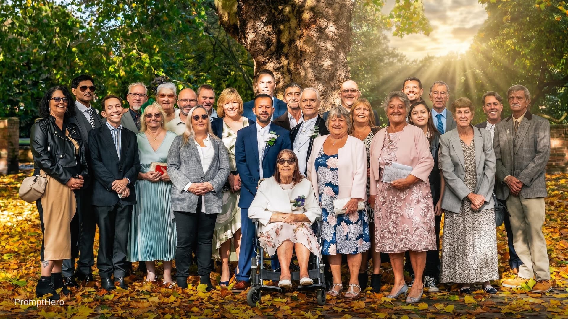 AI generated: gay male family group photo, image provided. Use image provided to create a Hyper-realistic cinemati...
