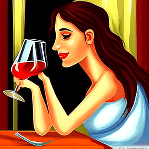 AI generated: friendly Greek girl  filling an empty glass.
style: romantic