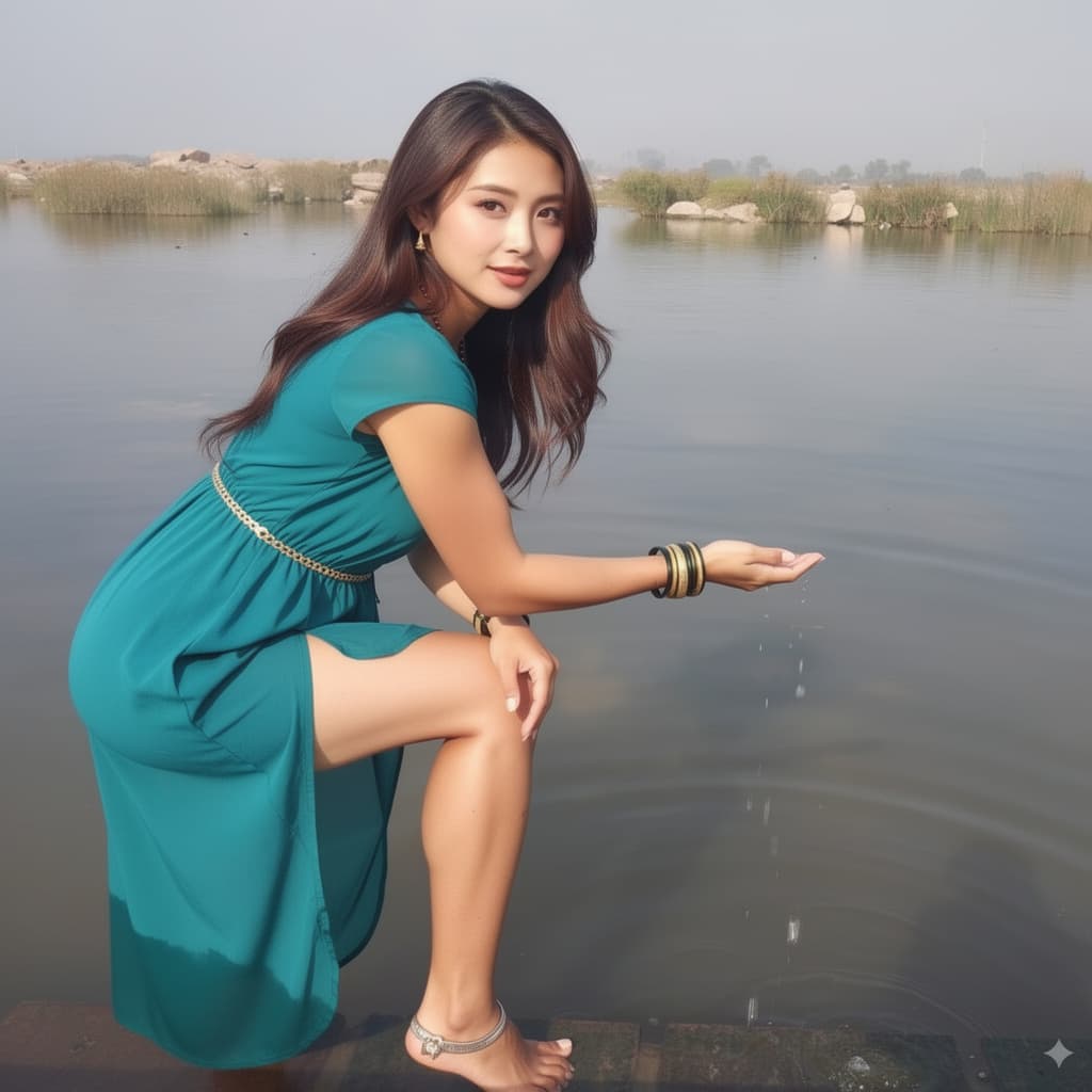 AI generated: read first*** Note: I uploaded a photo with prompt of what she's wearing.

My Client just designed...
