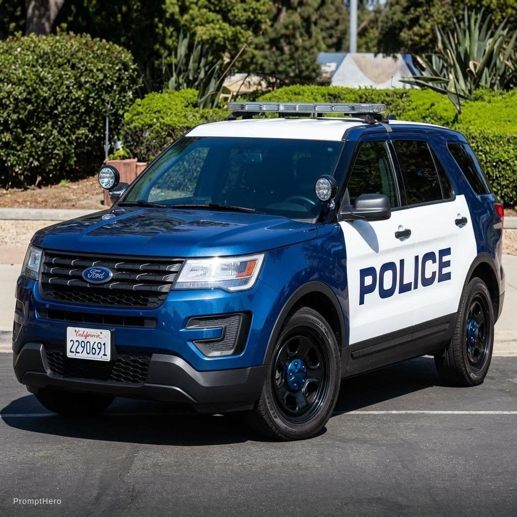 AI generated: blue car