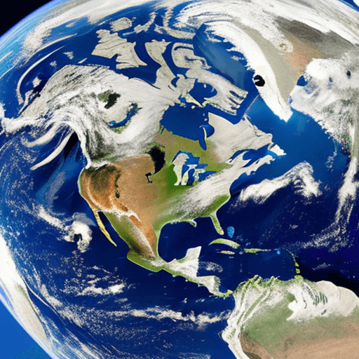 AI generated: planet earth viewed from pluto