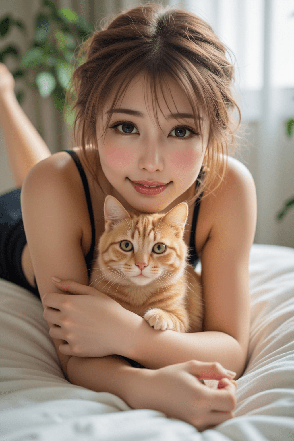 AI generated: Masterpiece, best quality, ultra-detailed, 8K wallpaper, perfect face, beautiful eyes, double eyelid...