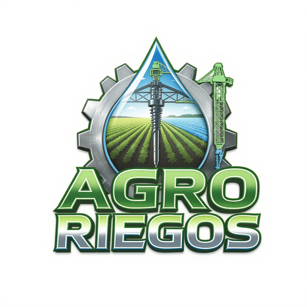 AI generated: Corporate logo design for an agro-industrial company called 'AGRO RIEGOS'. The logo must integrate t...