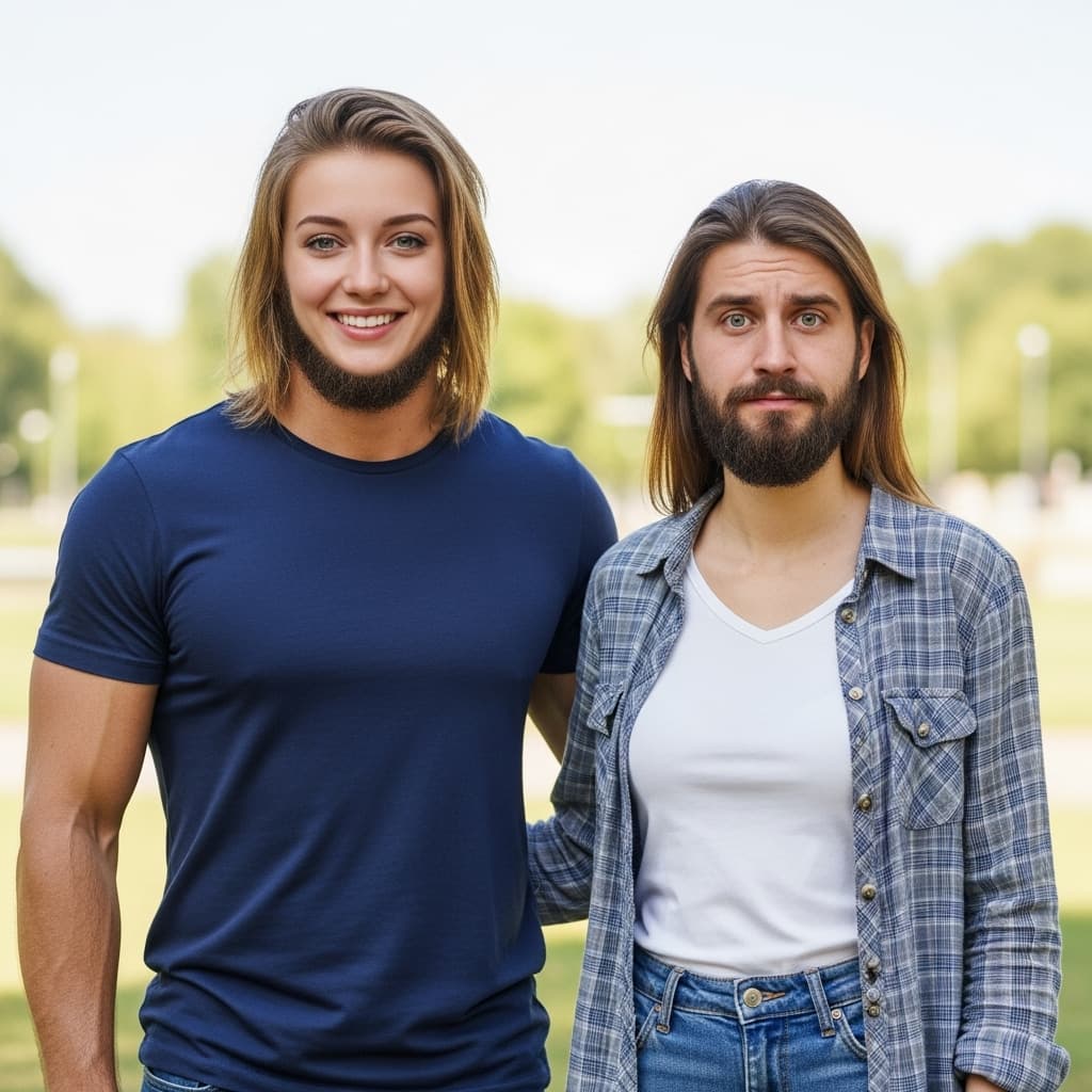 AI generated: Face swap
