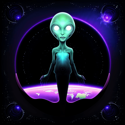 AI generated: Spiritual alien world








