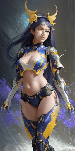 AI generated: [uploaded on e621], by Pino Daeni, by Ruan Jia, by Miles-DF, by Alayna Lemmer, by Carlo Galli Bibien...