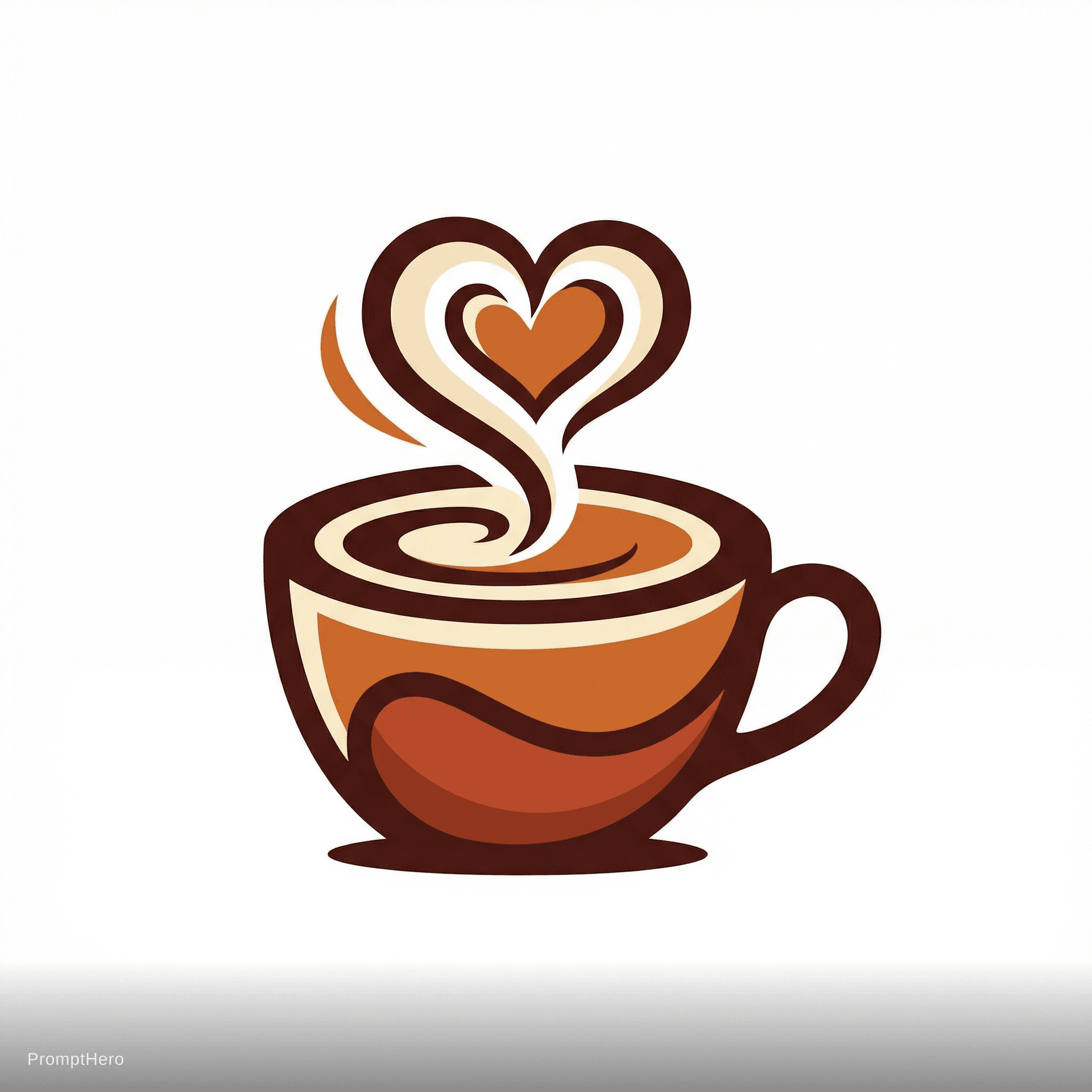 AI generated: Artisan coffee shop, steaming cup, earth tones, cozy and warm feeling