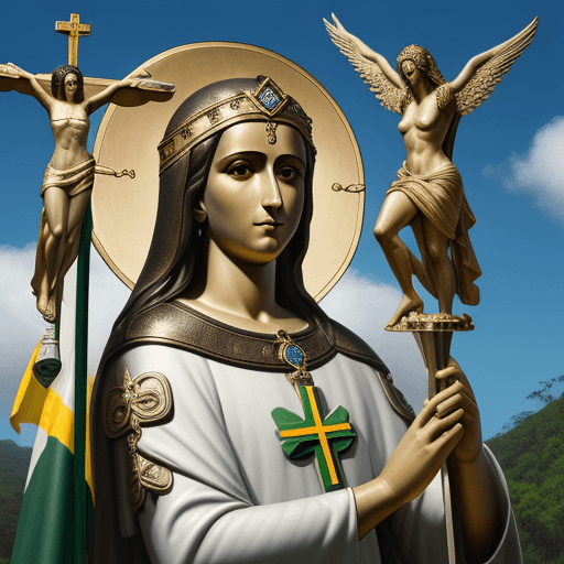 AI generated: create a photo of the patron saint of Brazil, realistic and flawless image, 8k