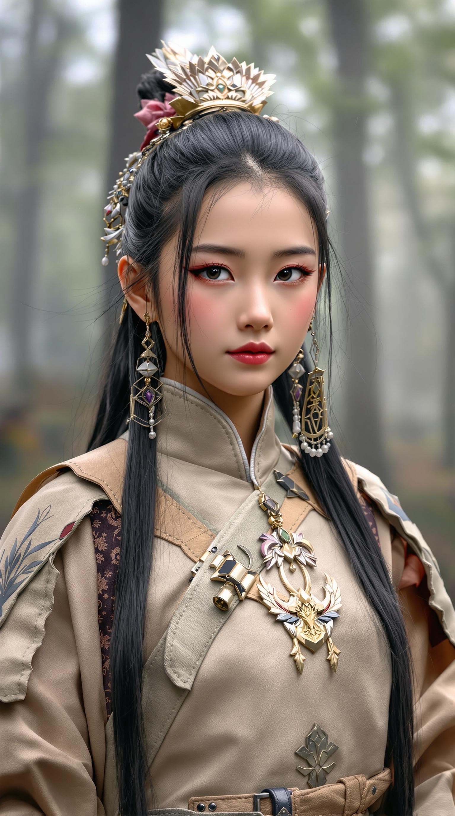 AI generated: a professional photo of a exceptionally beautiful girl in the world (age 7), (seven year old) Chines...