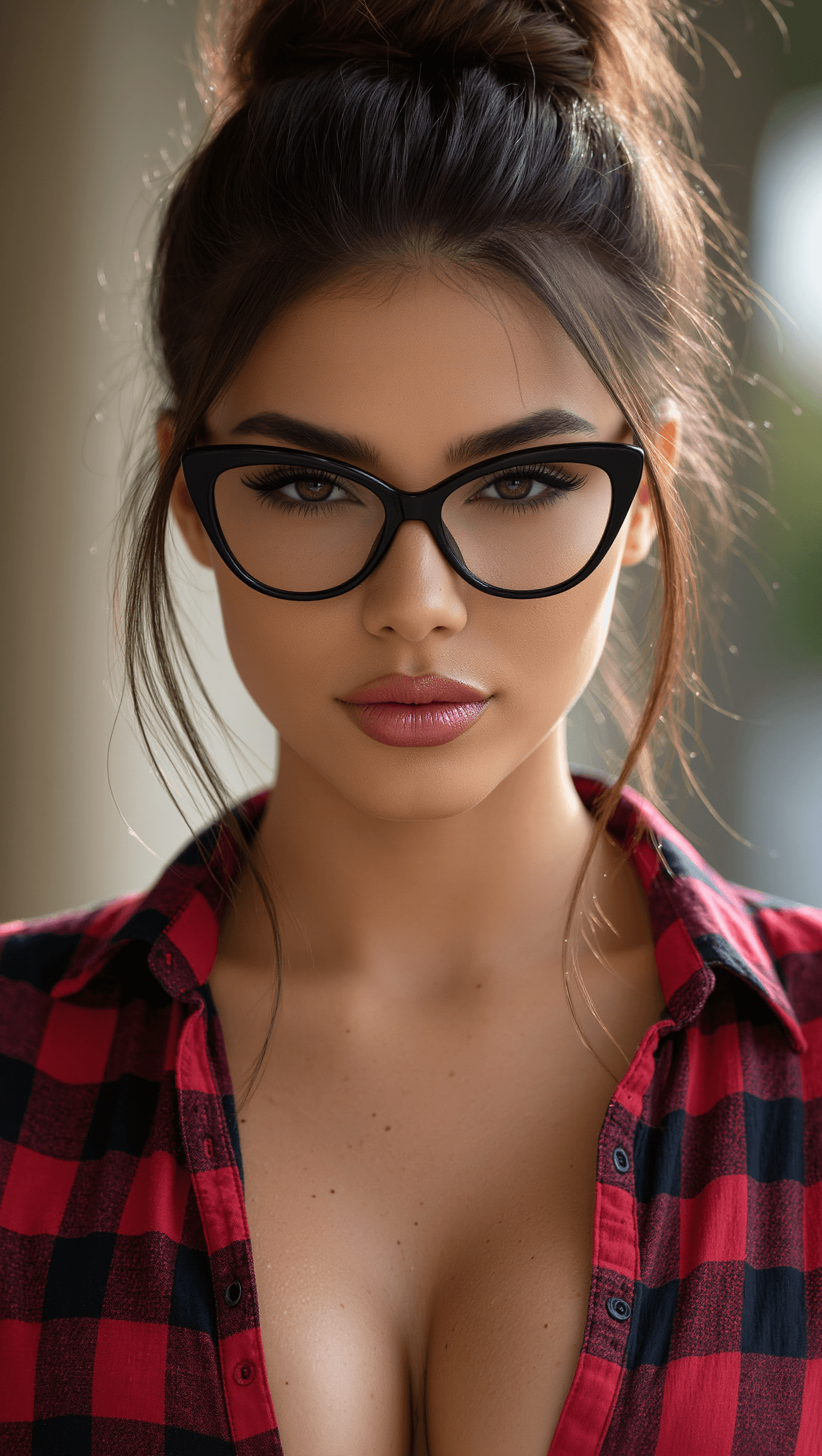 AI generated: Ultra-realistic portrait photograph of a stunning young woman in her mid-20s, fair smooth skin with ...
