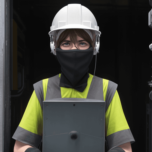 AI generated: silent worker