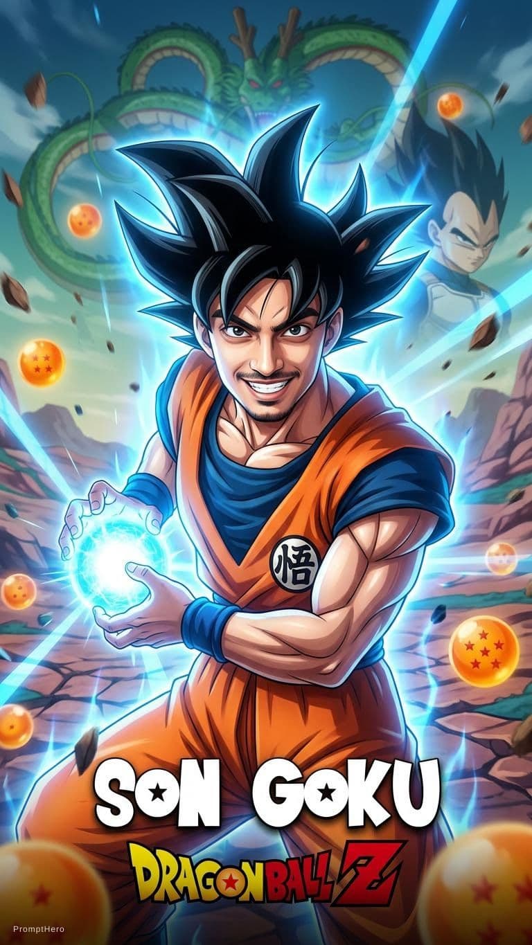 AI generated: @Son_goku wallpaper 