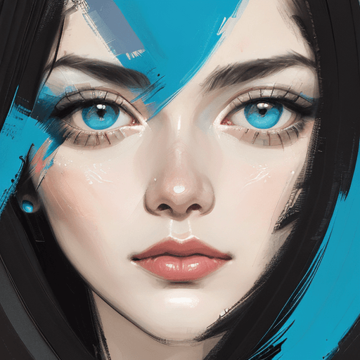 AI generated: a close up print collage of a woman's face, in the style of josef kote, grunge beauty, dain yoon, cy...
