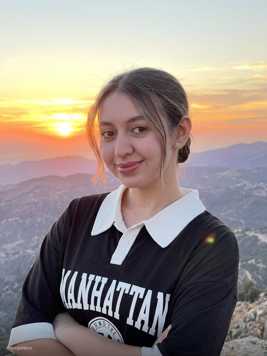 AI generated: A beautiful sunset over mountain 