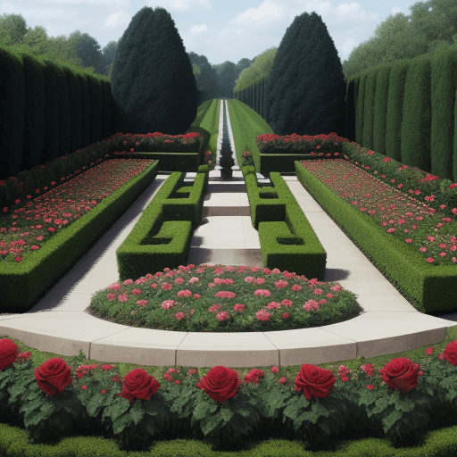 AI generated: a rose garden
