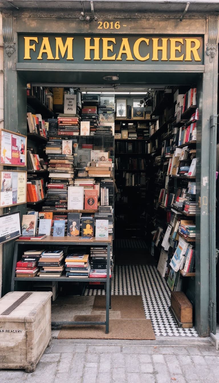 AI generated: Vintage Bookstore
